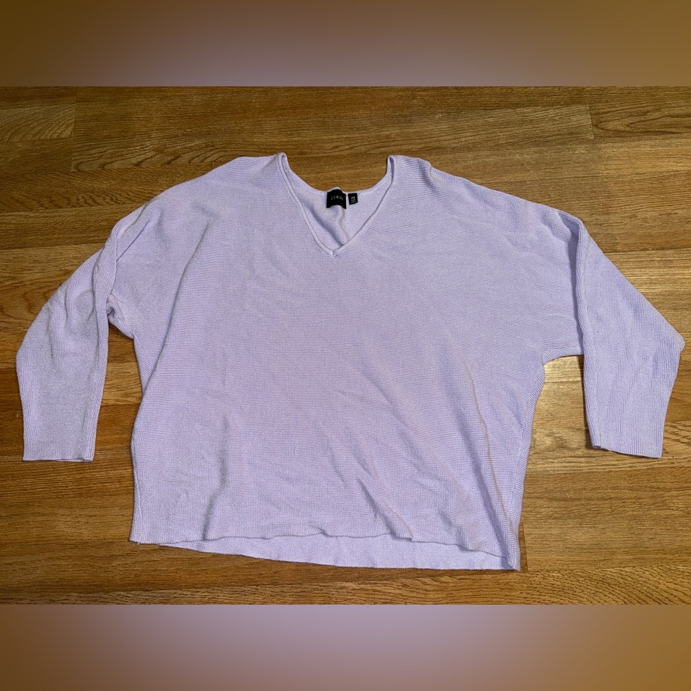 Women’s lavender woven sweater